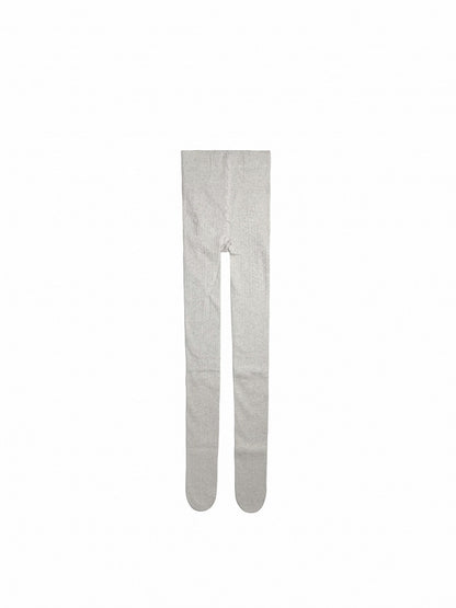 Brown/Dark Grey/Light Grey/White Cotton Winter Tights