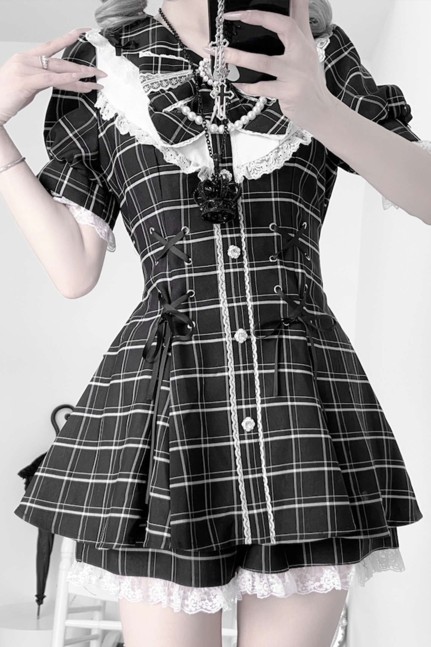 puff pants inner Ribbon + top sleeve