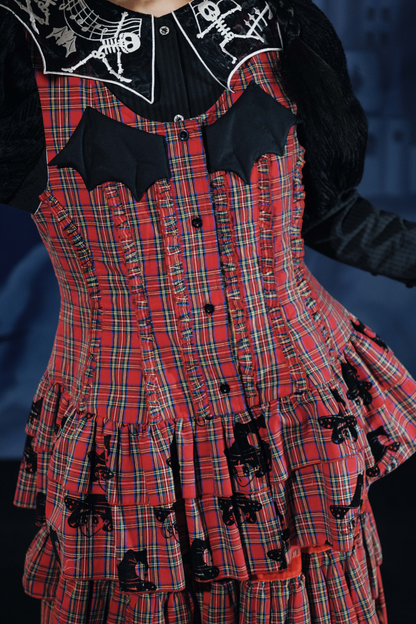 Top Dracula Check Sleeveless