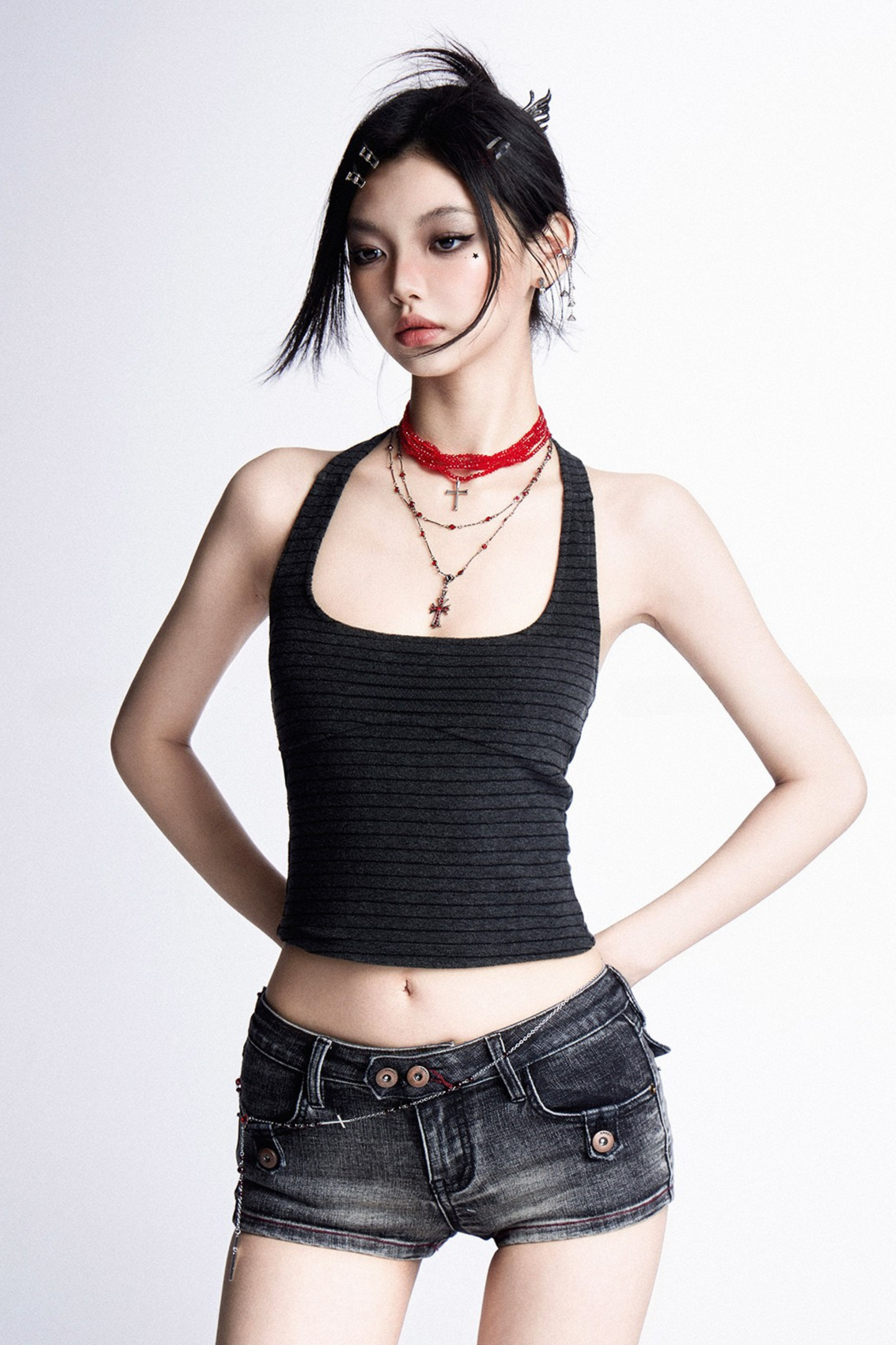 waist pants slim Low fit hot