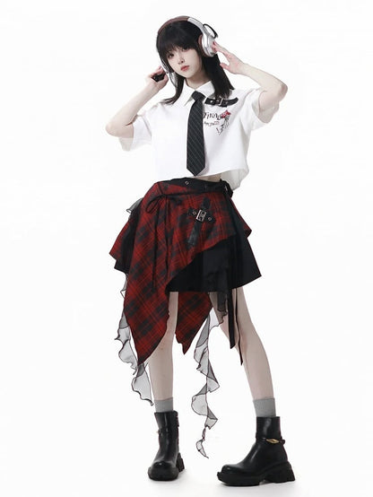 Skirt Elastic Waist Black