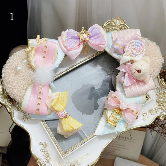 4 Bear Sweet Options Ears Details Bowknot Lolita KC