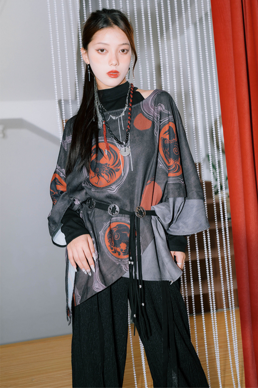 Style Mode Smock Top Cape Loose