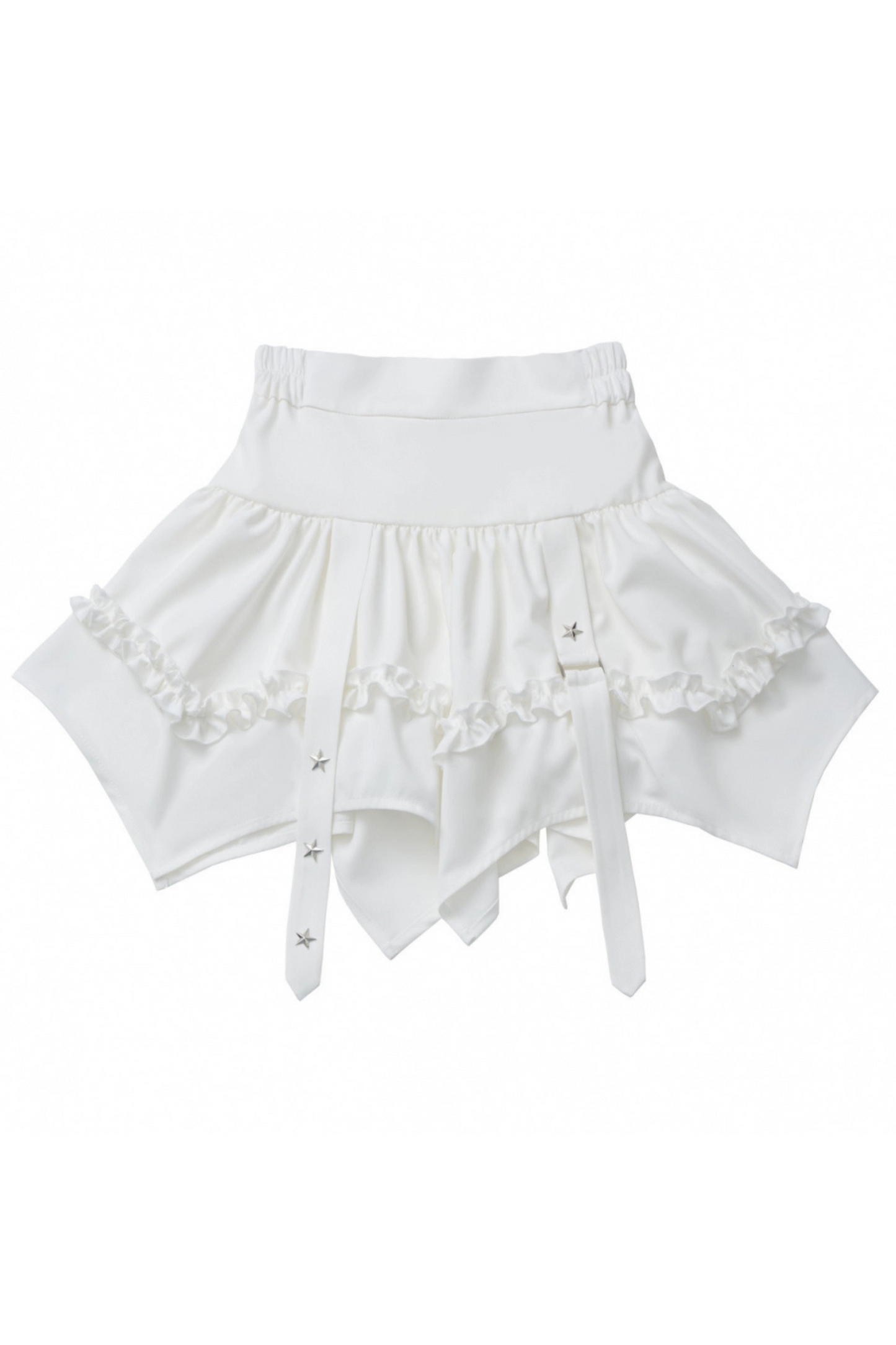 top skirt + off-the-shoulder Rabbit hooded cake