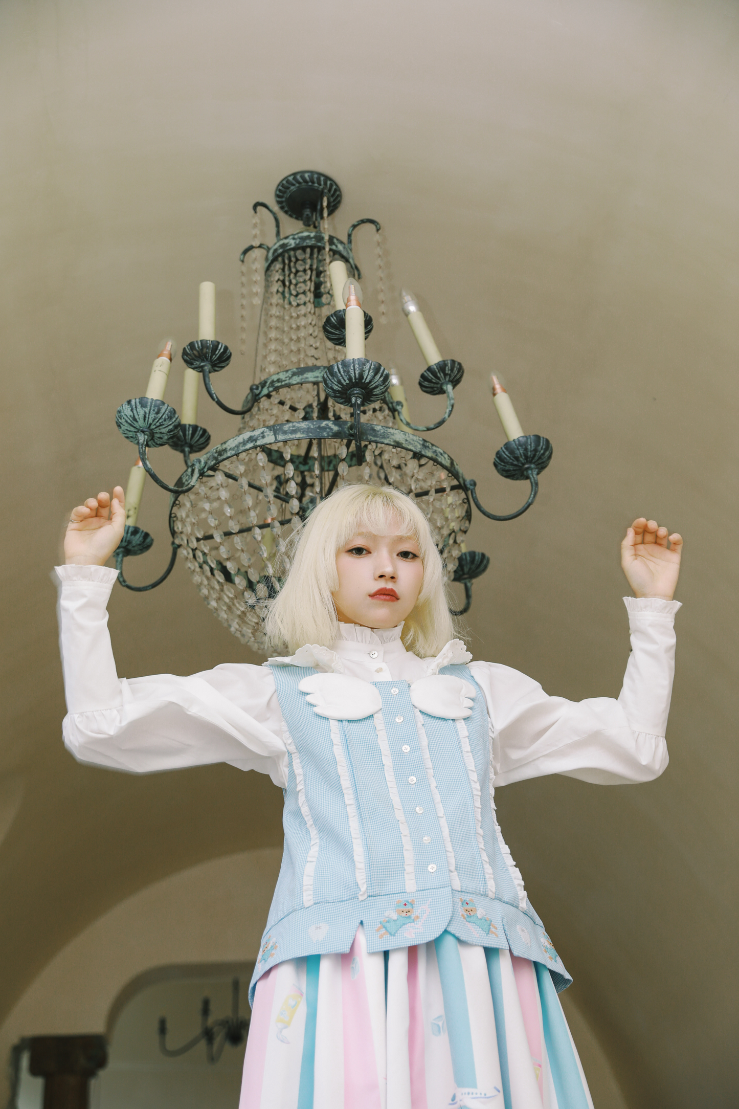 Peach Blue Fairy Neighborhood👼 Island Vest Angel