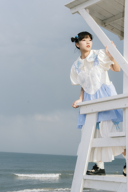 Pulloverrock Schürze Herz Hase