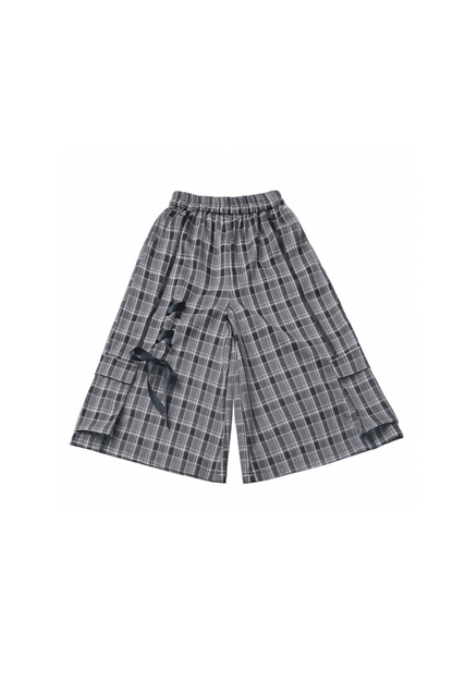 + Half Check Hooded Top Pants Shirt