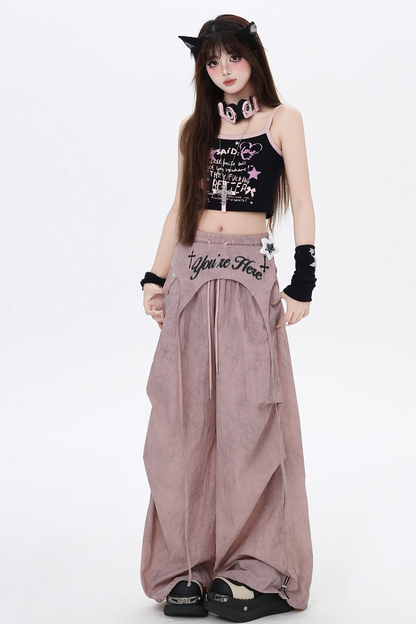 Casual Pants Girls High Spice Waist