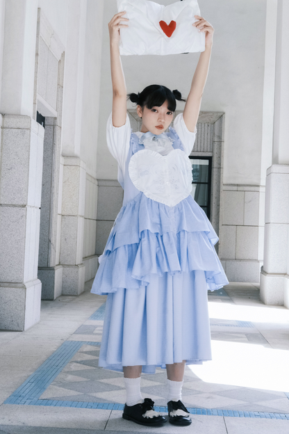 Pulloverrock Schürze Herz Hase