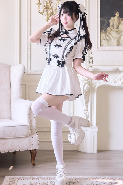 Setup of China Bun Hairpins Pair + Sweet
