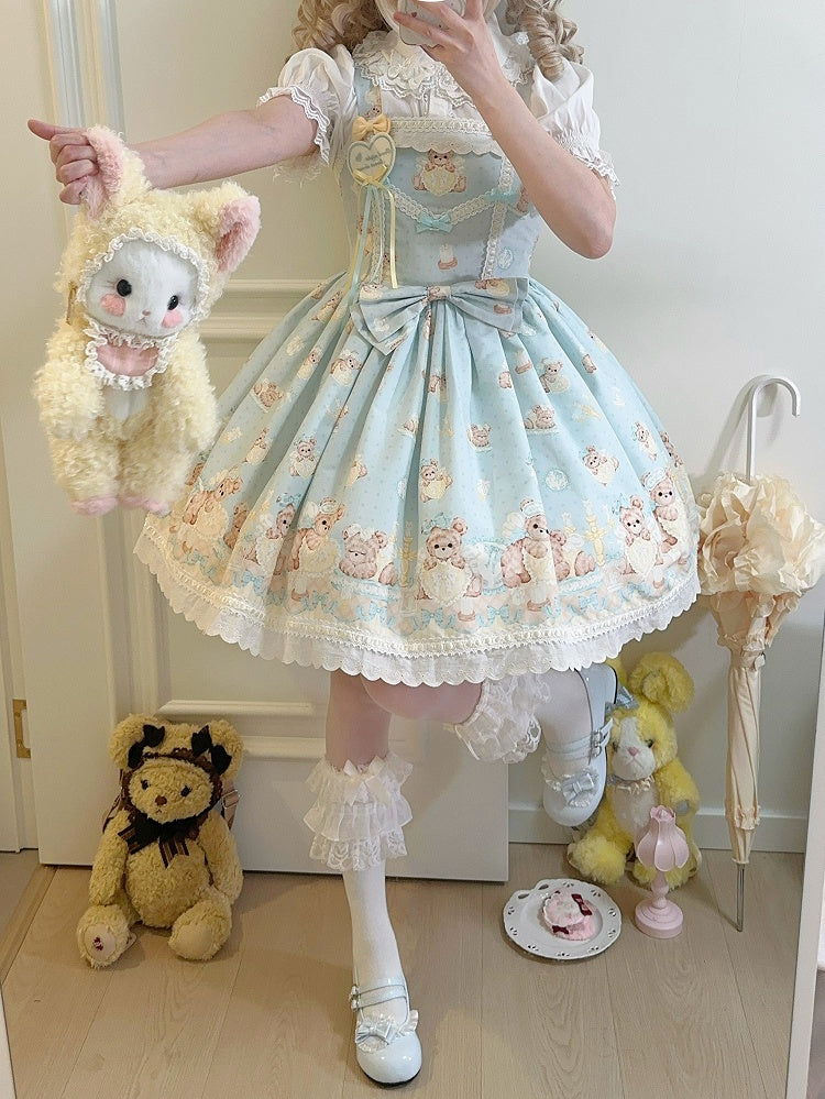 Mint Green Teddy Sweet Lolita Dress