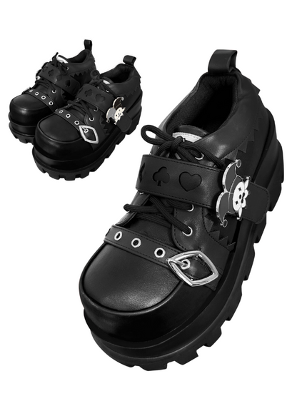 Poker Punk Platform Shoes Clown