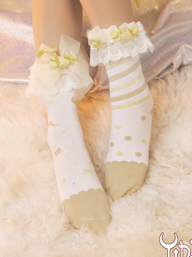 Sweet Whimsical World Sweet Socks