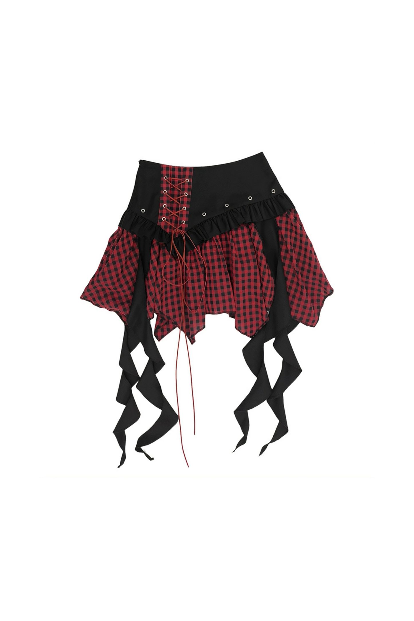 slim-fit T-shirt + skirt Irregular Fortidor