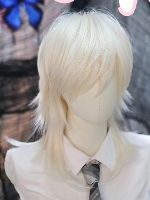 40-45CM Ouji Length Above Wig Bust White/Brown/Black Straight