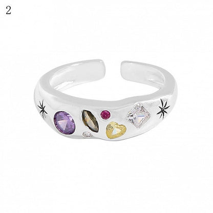 Rhinestone Decorated Options 9 Y2K Ring Bittersweet
