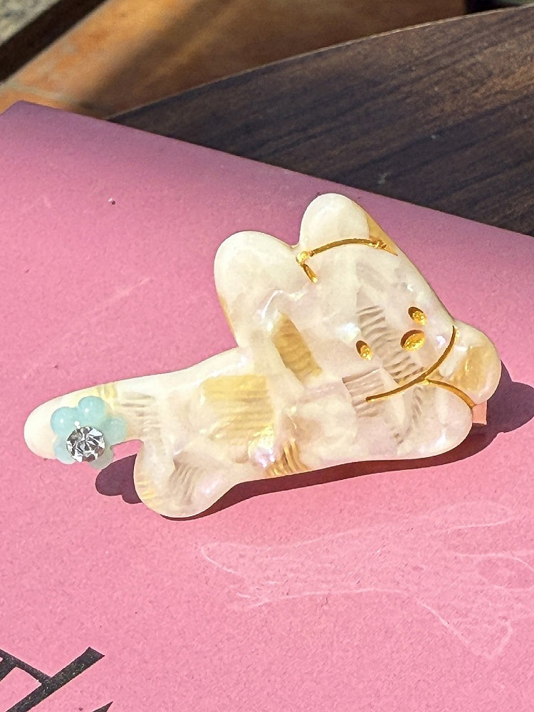 Color Puppy Decorated Rhinestone Options Hairclip 4