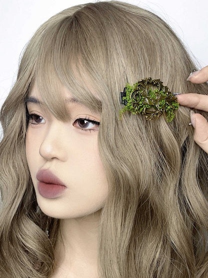 Butterfly Moss Kei Hairclip Green Bronze Mori