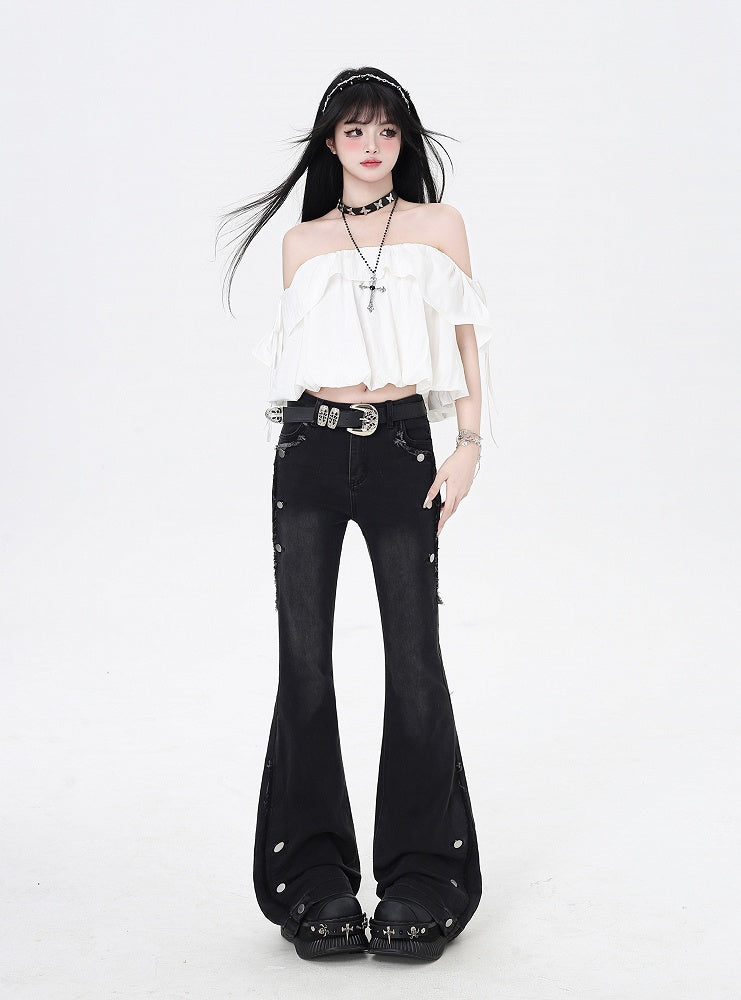 Skirt Ways White Three Wear Top/Bubble