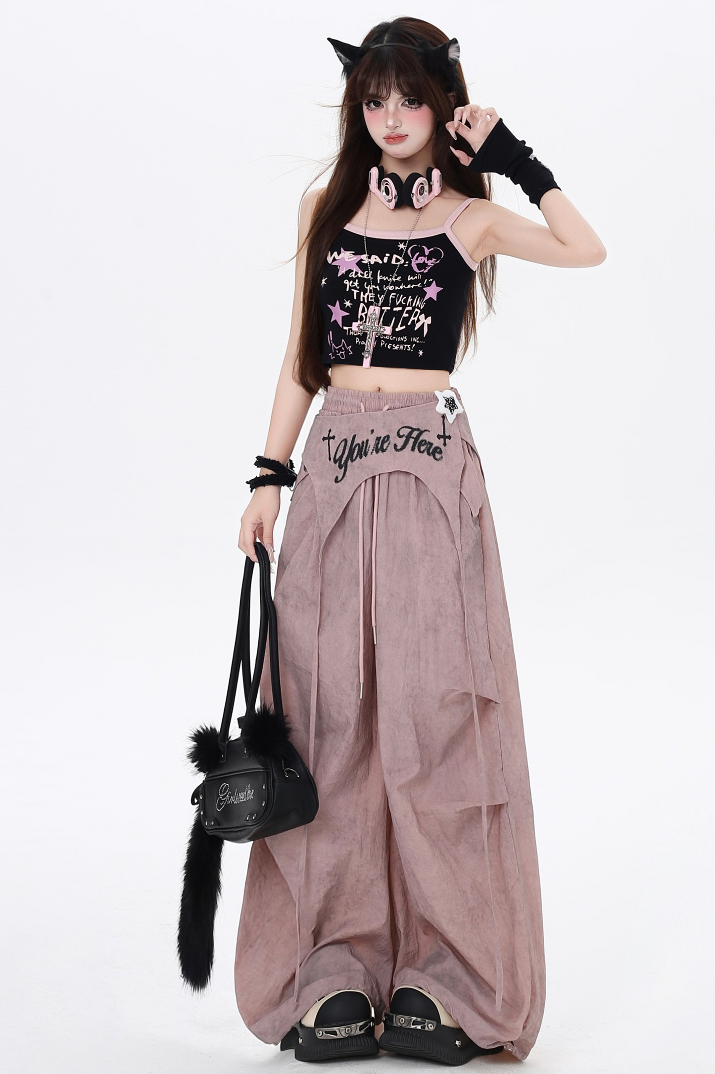 Casual Pants Girls High Spice Waist