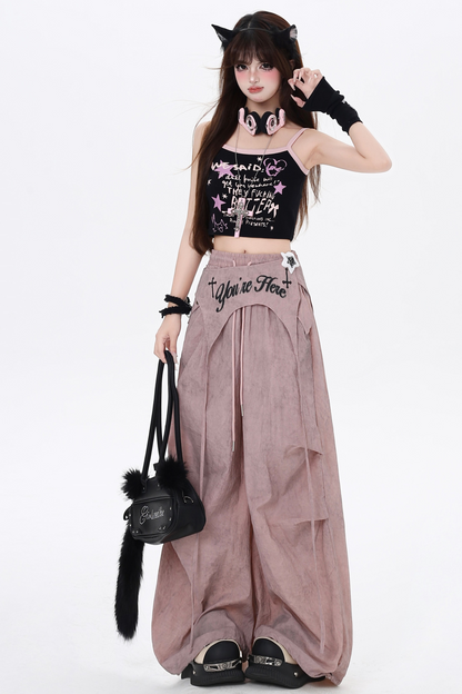 Casual Pants Girls High Spice Waist