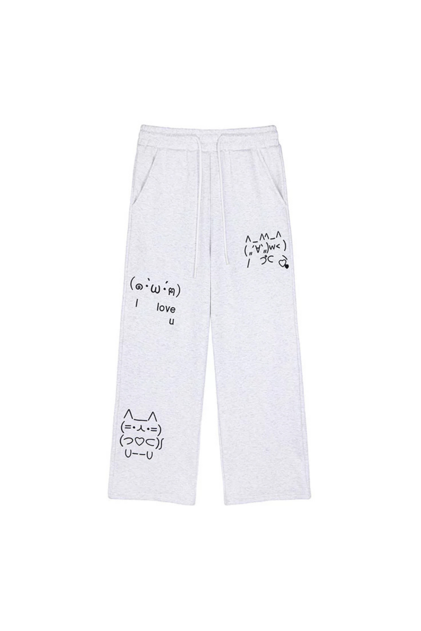 Leg Boa Hooded + Computer Hoodie Sweatpants Straight