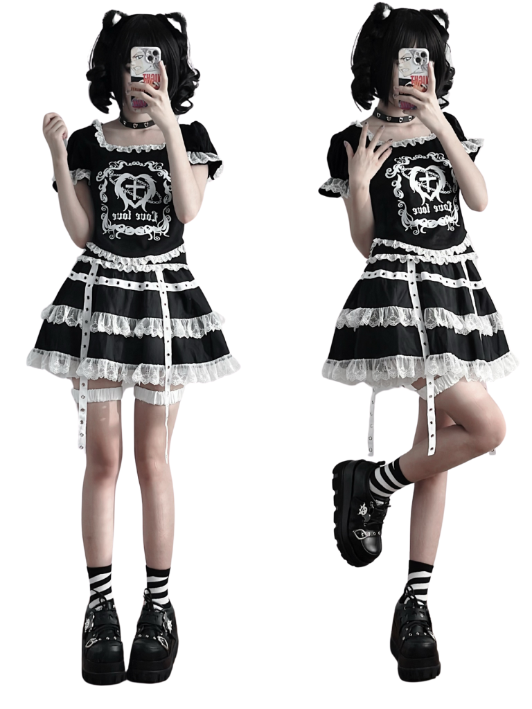 Poker Punk Platform Shoes Clown
