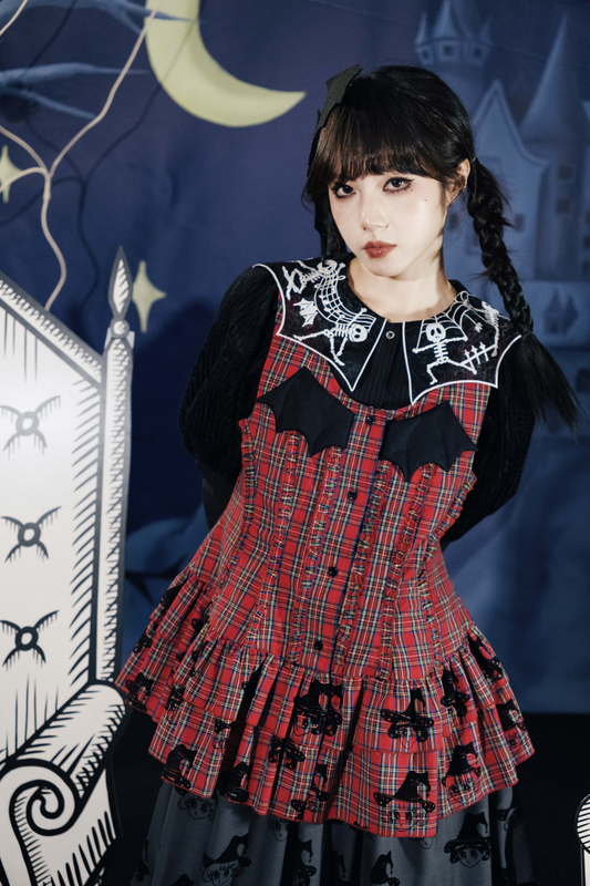Top Dracula Check Sleeveless