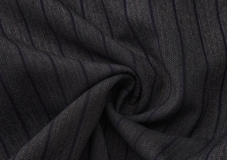 Striped Fabric Dark Ouji Pants Lolita Gray