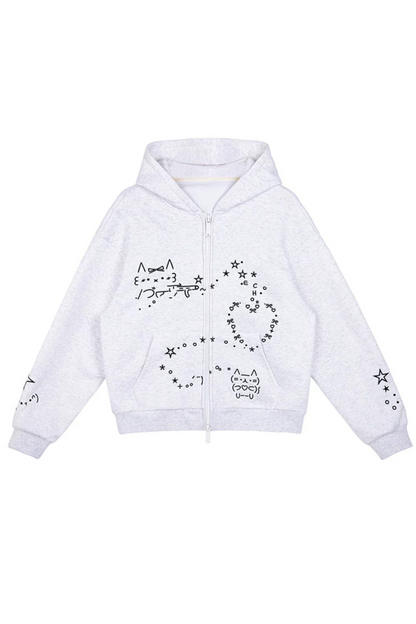 Computer Leg + Straight Hooded Sweatpants Boa Hoodie