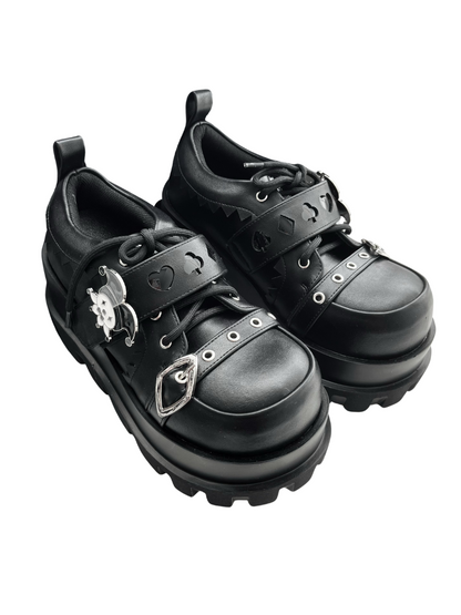 Poker Punk Platform Shoes Clown
