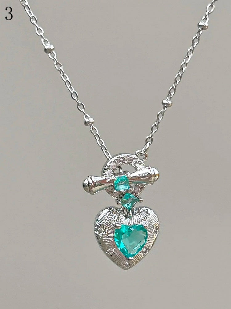 Necklace Heart Bittersweet OptionsY2K 3 Pendant
