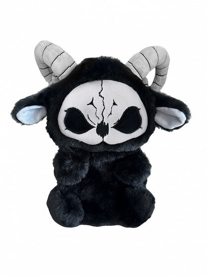 Black Grim and Doll Y2K Gothic Bag Plush White Reaper