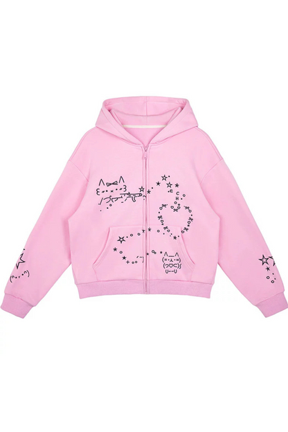 Computer Leg + Straight Hooded Sweatpants Boa Hoodie