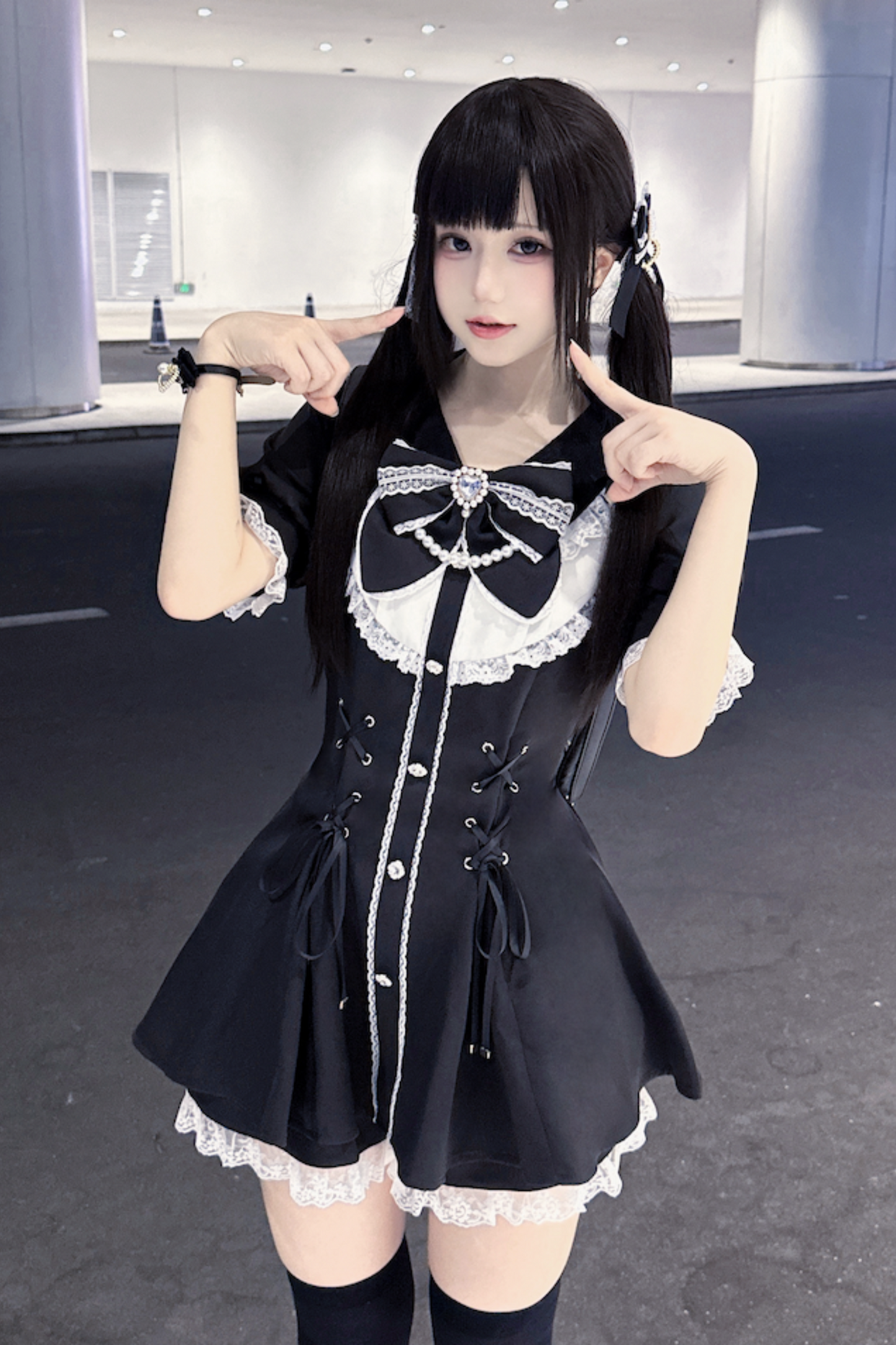 puff pants inner Ribbon + top sleeve