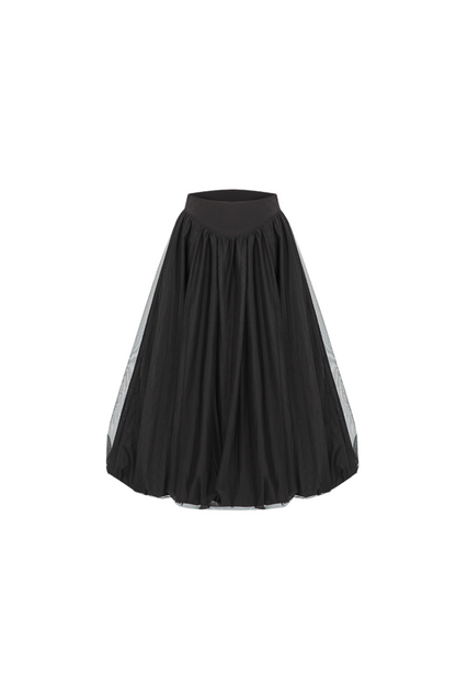 Long + Sweet Sleeveless Short Flower French Skirt Balloon Top