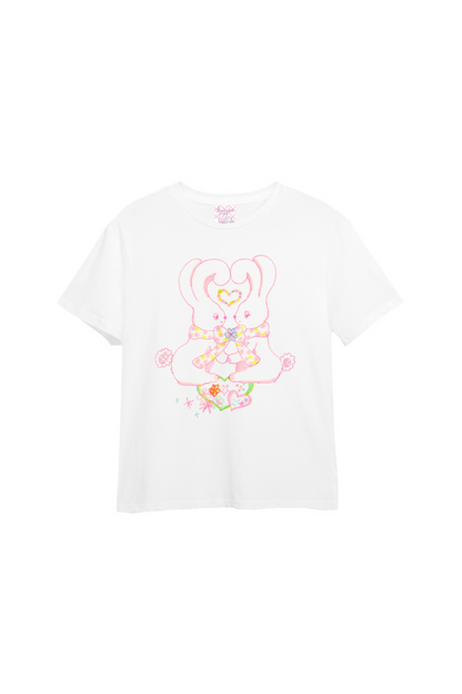 T-Shirt Love mit Sternen-Print