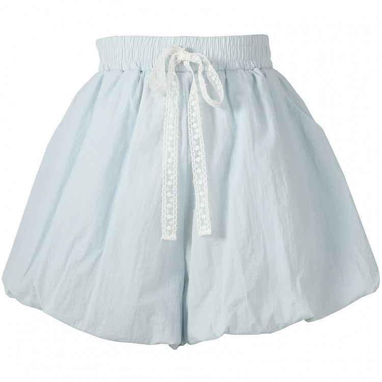 Blue Bubble Yume Kawaii Lace Shorts Drawstring
