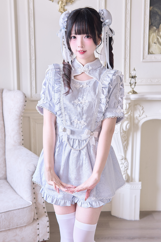 Setup of China Bun Hairpins Pair + Sweet