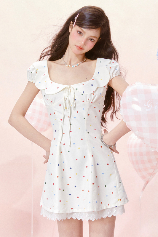 Dress Jumping Dot Color