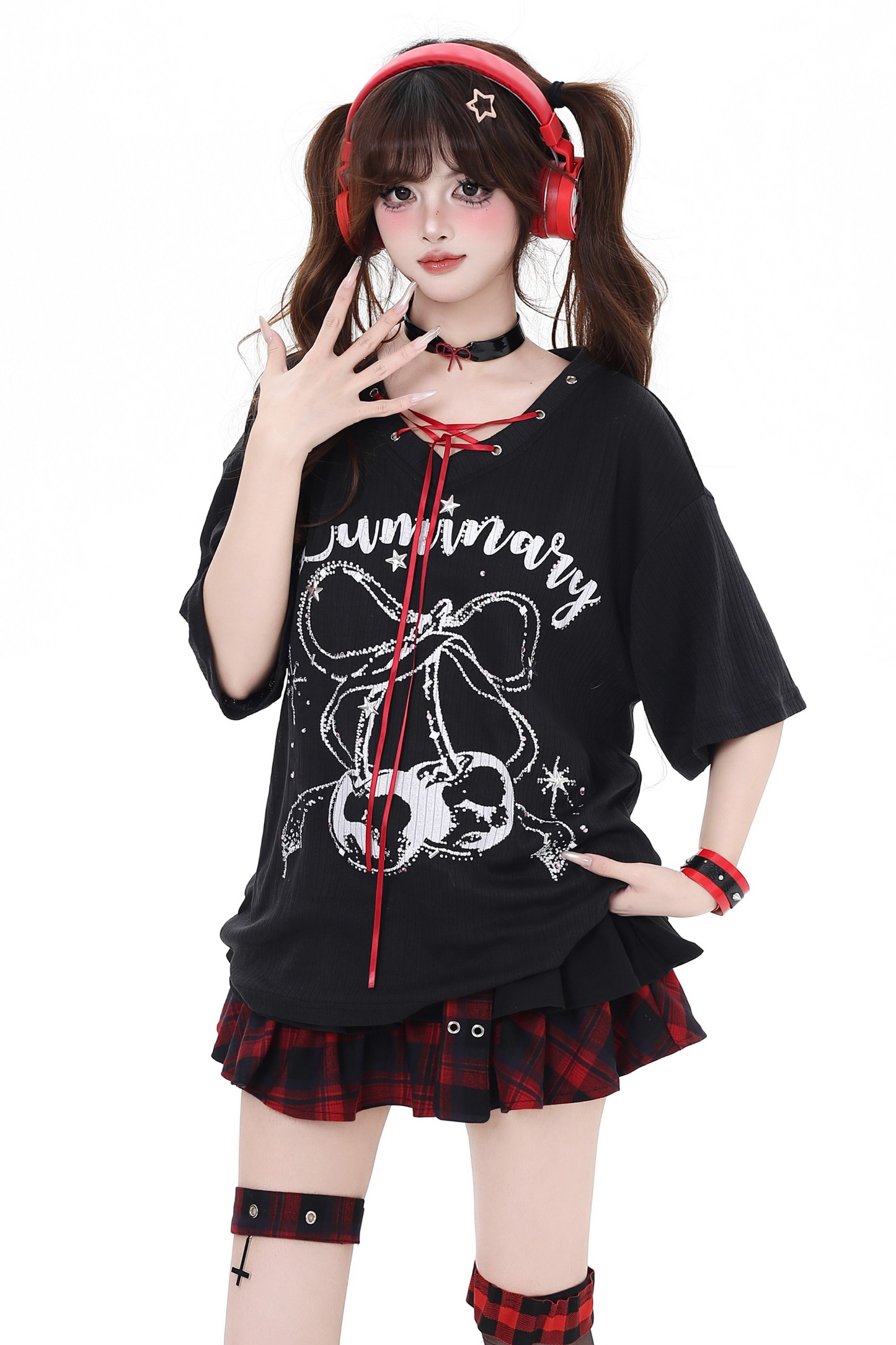 Cover-Up Island T-Shirt Cherry V-Neck Sweet Tropical
