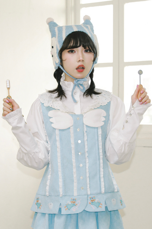 Peach Blue Fairy Neighborhood👼 Island Vest Angel