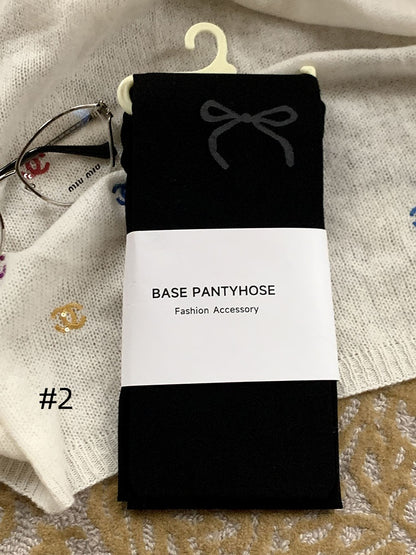 Bowknot Pattern Tights