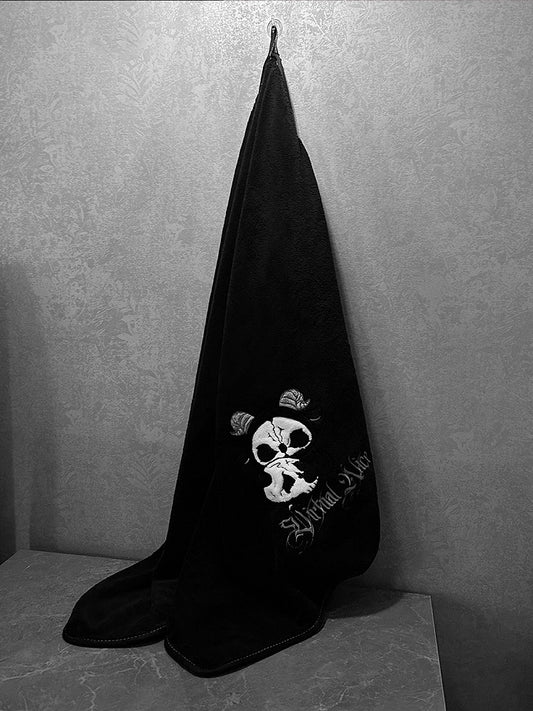 Gothic Bath Grim Towel and Black Reaper White
