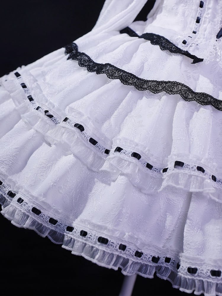 Shugo Chara Tsukiyomi Utau White Dress Lolita-Style Cosplay Costume