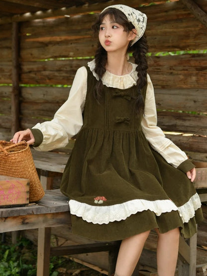 Apricot Round Neck Blouse