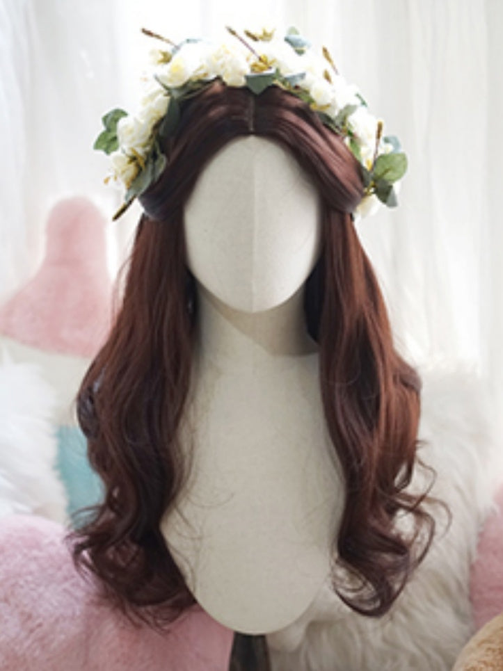 Dark Brown Long Wavy Wig