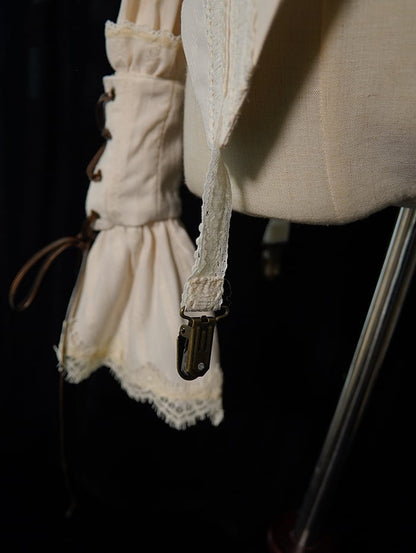 Ärmel Bluse Rüschen Beige Keule Ausschnitt