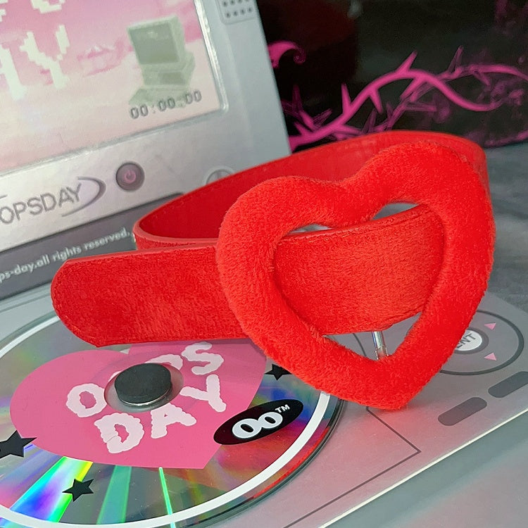 Choker Heart Red