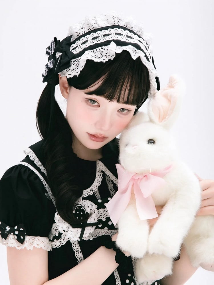 Black Hairband / Pink